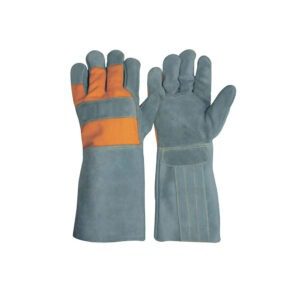 Leather welding gloves, Frostproof, Slashproof, Oilproof, Stabproof, Tough as Nails, Indestructible, Fireproof, Heatproof, Flameproof.